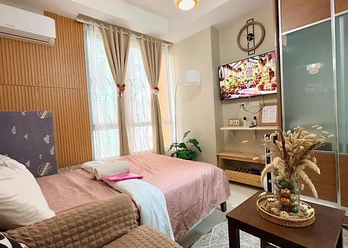Apartment Camp Cj Near Bgc, Mrt Boni Free Pool Gym