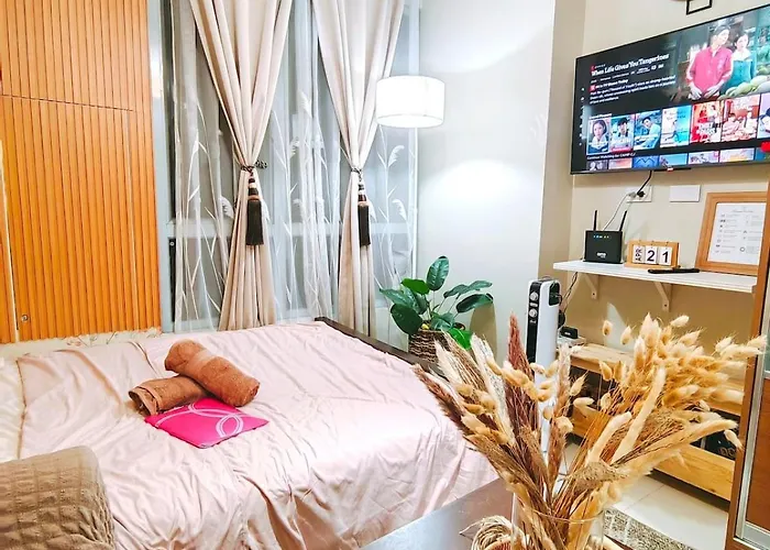 Apartment Camp Cj Near Bgc, Mrt Boni Free Pool Gym